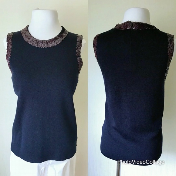 NWT J. Crew Sequin Crewneck Shell Top - Picture 5 of 8